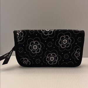 Thirty One Floral Black Wallet